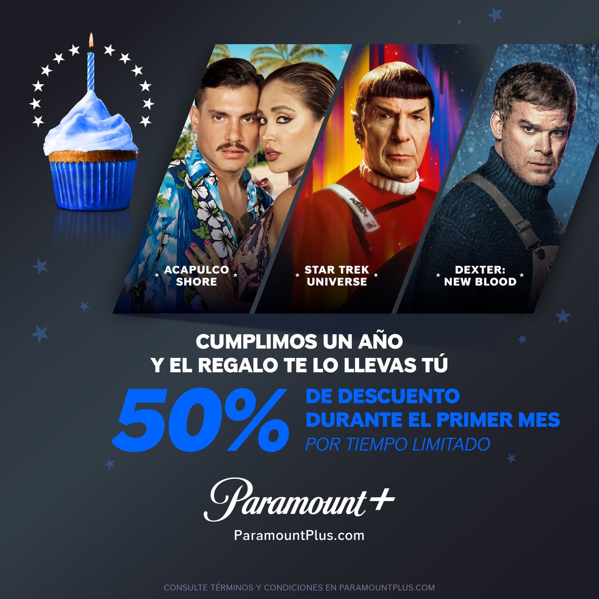 Seguimos festejando 🥳 y para aprovechar este descuento, solo debes ingresar el código BIRTHDAYPROMO al momento de suscribirte. #ParamountPlus