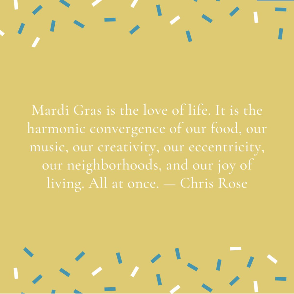 L_Smith_Author's tweet photo. Has Mardi Gras or #nola shown up in works that you have enjoyed, created or taught?
#MardiGras2022 #WritingCommunity #Writer #poetry #poetrycommunity #lsmithwriter https://t.co/2rABXKxr0L