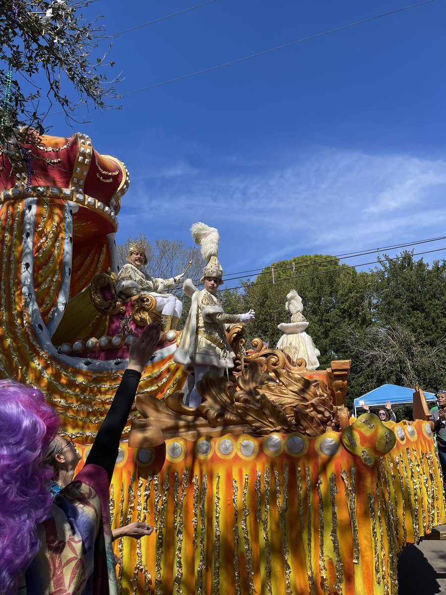 holly_r_l's tweet photo. Happy Mardi Gras! โeverywhere else itโs just Tuesdayโ #HailRex https://t.co/vDEU9gSYfa