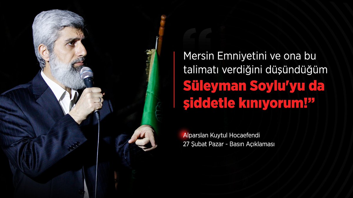 Mersin Emniyetini de ona bu talimatı verdiğini düşündüğüm Süleyman Soylu'yu da şiddetle kınıyorum!

Soylu GörevdenAlınsın
#FurkanaSistematikZulüm