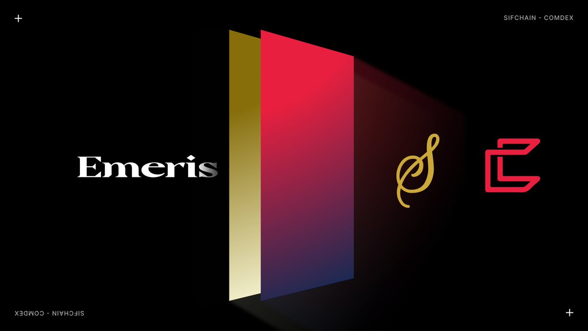 🔊 Chain Integration Announcement

Emeris Beta has integrated 2 new chains, Comdex $CMDX &amp; Sifchain $ROWAN. Now you can transfer &amp; view your token balances all from inside the Emeris interface, with more functionalities, like swapping, to be added soon!
👉 medium.com/emeris-blog/em…