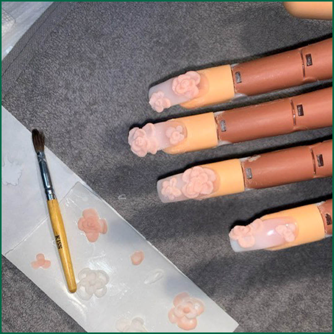 Christine_Valmy's tweet photo. These 3D floral #manicure designs are giving us Spring fever! 🌸These #nail students' dedication, creativity, and passion are most definitely in full bloom. 💅
#CVKeepsLearning #NailArt #NailsInspiration #Beauty #NailsSchool #NailsStudent https://t.co/tfvQoBJfYc