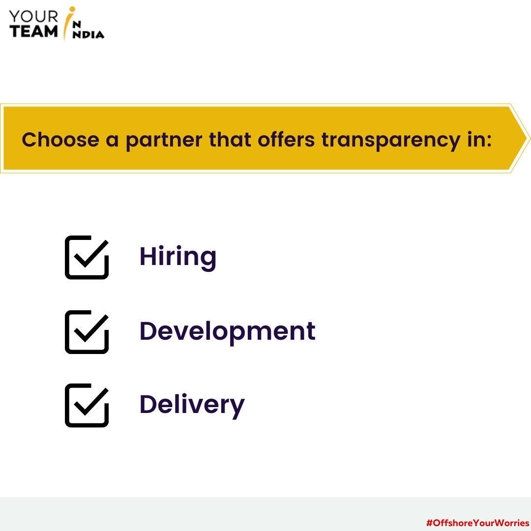 YourTeaminIndia's tweet photo. What to keep in mind when choosing an offshore development team for your business? Here is your guide: https://t.co/xDvgd94p1f to assist you in choosing the best #offshoreteam for your project!
#ODC #offshorecompany #offshoredevelopmentteam #yourteaminindia #offshoreyourworries https://t.co/j4RGVCjLg7