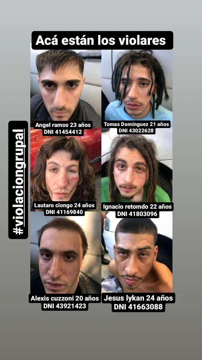 NO TAPEMOS LAS CARAS DE ESTOS VIOLADORES #violaciongrupal