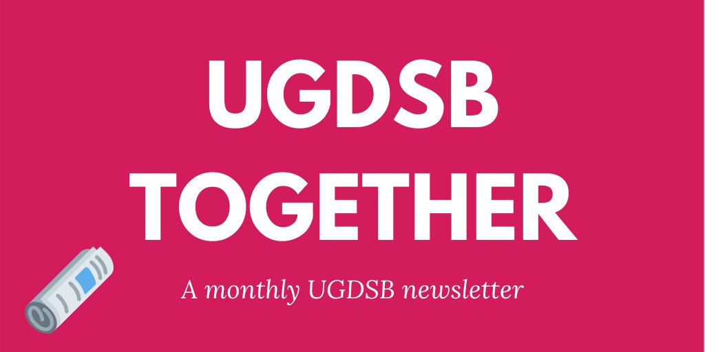 The March issue of UGDSB Together Newsletter is out now. This issue has information regarding the resumption of extra-curricular activities in school, updates to outdoor mask protocols, and the draft of the next school year calendar. Read more here: ow.ly/SfTz50I7fpu.