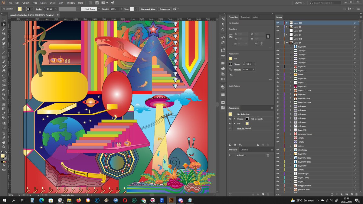 "Irrigation Controller" 10668x10668 pixel (111 Inch). 
Art in the progress of making.
#nft #nfts #nftpromoter #nftcollectors #nftartist #nftcommunity #nftrilisanterbaru #nftindonesia