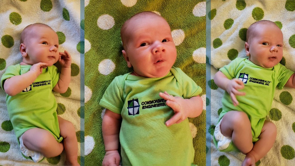 CommonwealthEng's tweet image. You gotta teach them teamwork at a young age! As you can see this mini-engineer&apos;s wheels are already turning! 
WE LOVE OUR CEI FAMILY! #TEAMCOMMONWEALTH