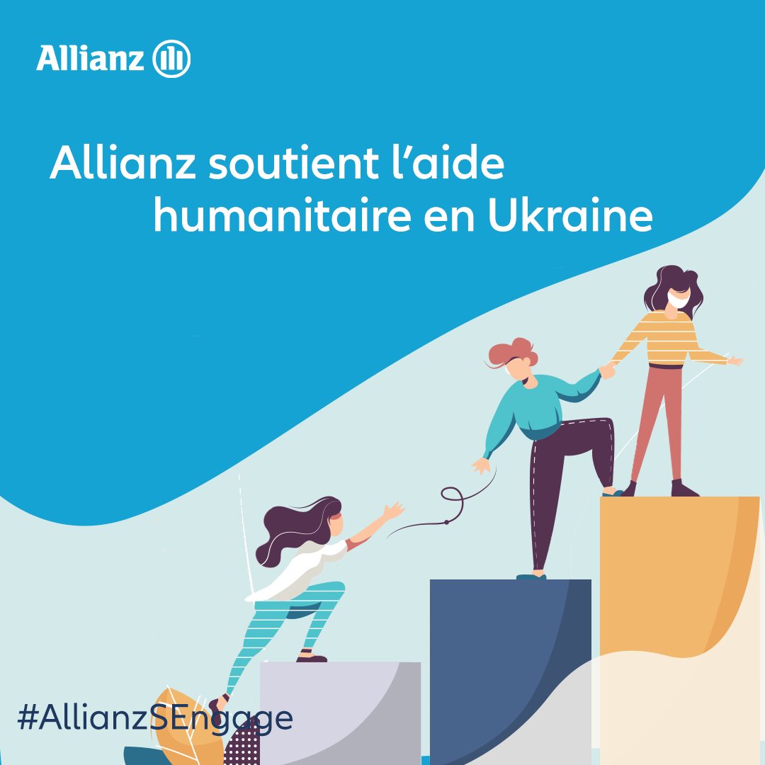 🤝 Le Groupe <a href="/Allianz/">Allianz</a> annonce une aide humanitaire de 12,5 millions d’euros pour soutenir les personnes touchées par le conflit en #Ukraine et met en place un dispositif d'abondement pour soutenir les dons faits par ses collaborateurs.

Pour en savoir + ➡️ bit.ly/3ssT3Mq