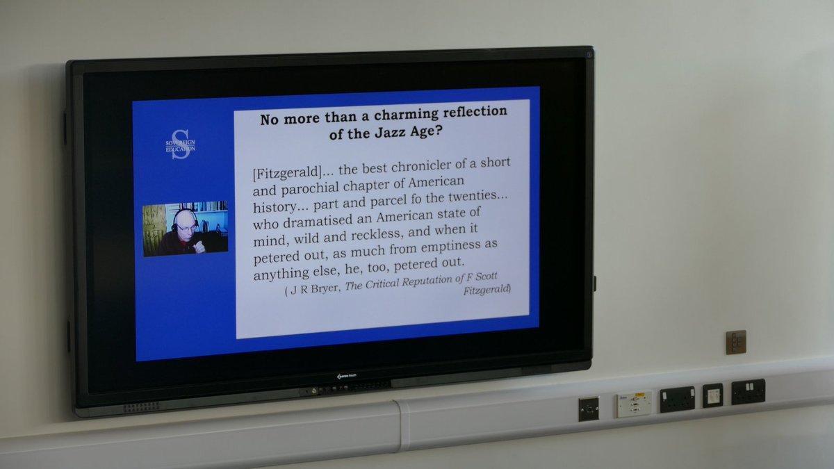 Today, A Level English Literature students are enjoying a series of virtual lectures offered by <a href="/Sov_Education/">Sovereign Education</a> on 'The Great Gatsby'. The lectures are covering a wide range of areas including tragic patterns, social critique, and the role of an unreliable narrator.