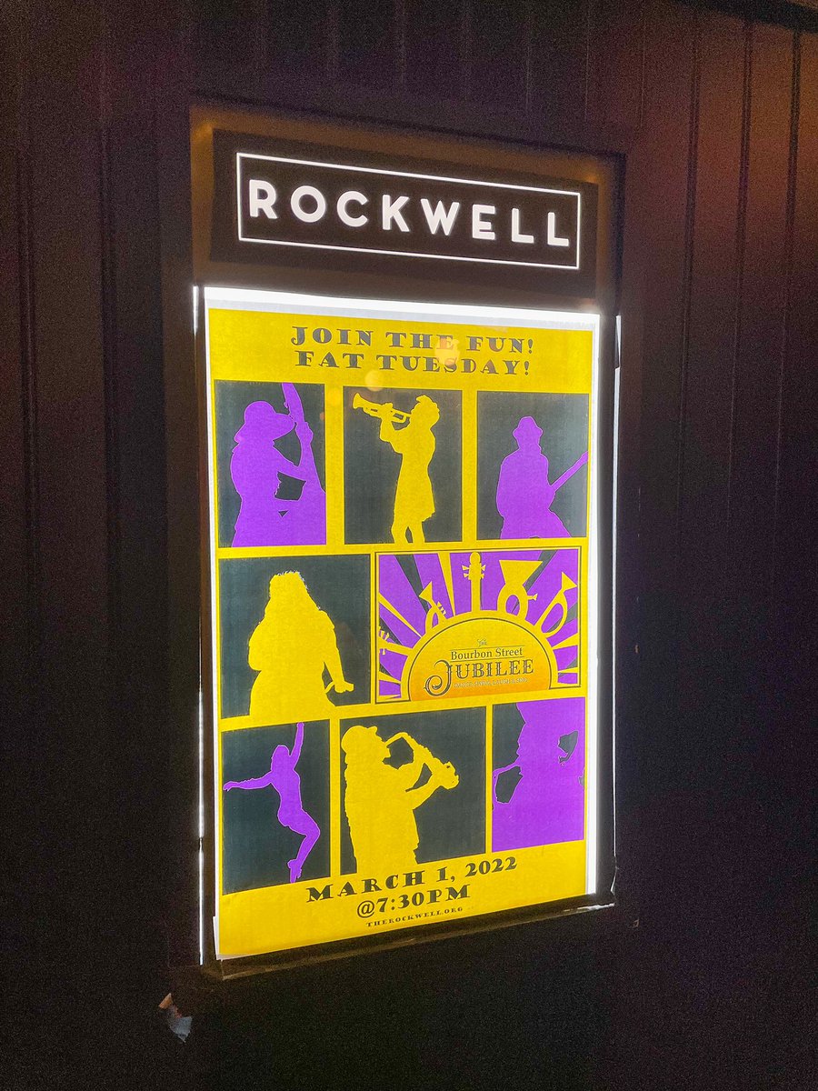 RockwellThtr's tweet photo. 🎉 T O N I G H T 🎉
Let the party begin! BOURBON STREET JUBILEE hits The Rockwell stage for a #FatTuesday celebration for the ages! Doors at 7:00pm 🎭🍾 🎷
•
TKTS ➡ https://t.co/uhDgfyLRsd
•
#NewOrleans #celebration #March #MarchShows #weekend #BosArts #DavisSquare #do617 https://t.co/gQKn9Hw6Qj