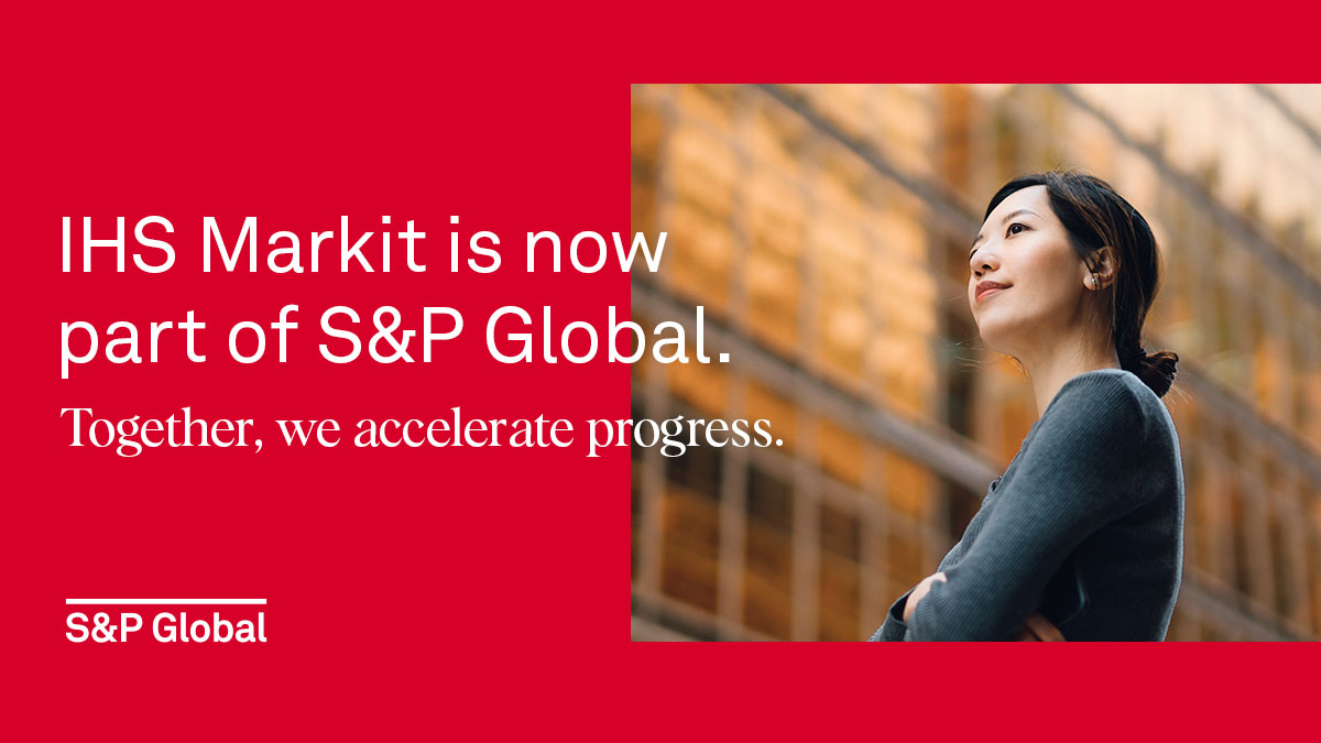 IHS Markit now S&P Global (@ihsmarkit) on Twitter photo .<a href="/IHSMarkit/">IHS Markit now S&P Global</a> is now part of <a href="/SPGlobal/">S&P Global</a>, creating an organization with a shared vision to accelerate progress and power the markets of the future across finance, ratings, indices, commodities and energy, mobility, and engineering.
ow.ly/XkUC50I6NCJ .<a href="/IHSMarkit/">IHS Markit now S&P Global</a> is now part of <a href="/SPGlobal/">S&P Global</a>, creating an organization with a shared vision to accelerate progress and power the markets of the future across finance, ratings, indices, commodities and energy, mobility, and engineering.
ow.ly/XkUC50I6NCJ