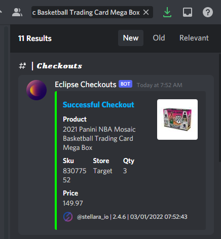 EclipseACO (@eclipse_aco) on Twitter photo When the chips are down we adapt! Target made changes that made ATC impossible so we manually checked out for our users 🎉
Bot: <a href="/stellara_io/">Stellar AIO</a> / THESE HANDS 😂
Server: <a href="/ArsonServers/">Arson Servers LLC</a>
Proxies: <a href="/SpaceProxies/">Space Proxies</a> / <a href="/PettiProxies/">PettiProxies</a> When the chips are down we adapt! Target made changes that made ATC impossible so we manually checked out for our users 🎉
Bot: <a href="/stellara_io/">Stellar AIO</a> / THESE HANDS 😂
Server: <a href="/ArsonServers/">Arson Servers LLC</a>
Proxies: <a href="/SpaceProxies/">Space Proxies</a> / <a href="/PettiProxies/">PettiProxies</a>