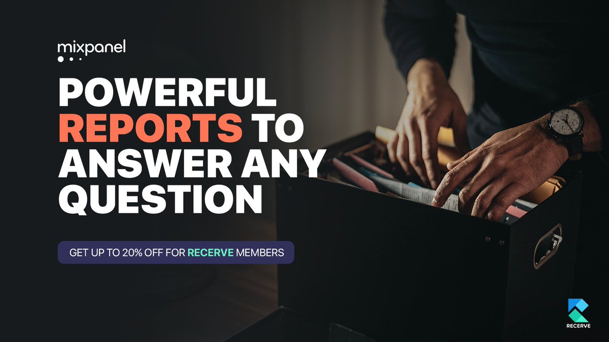 Recerve_Support's tweet image. For a new #startup, setting up product analytics to collect #information and getting reports might be a cumbersome process. That&apos;s why Recerve has partnered with #Mixpanel to simplify the setup of your #product analytics to help you convert, engage and retain more users.