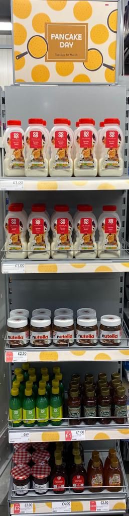 Get all you need this pancake day  without leaving the campus. All available from your local Coop #PancakeDay #Manchester <a href="/StirUni/">University of Stirling</a> <a href="/aberdeenuni/">University of Aberdeen</a>