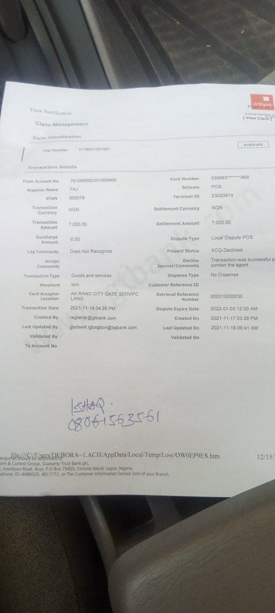 OcheiStanley's tweet photo. @gtbank_help https://t.co/OZv5qoYv7O