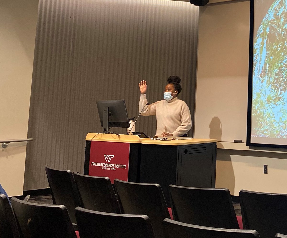 This happened yesterday.... Congrats to @njambikiptoo for successfully defending her degree yesterday! She is a Master of Science! 
<a href="/vt_fishwild/">VT FISHWILD</a> <a href="/whapavt/">WHAPA Lab</a>