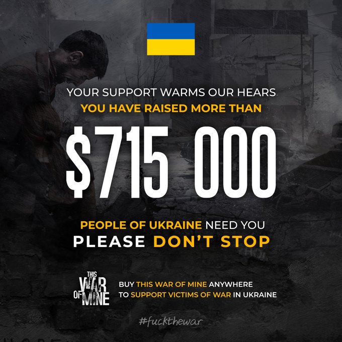 This War Of Mine のウクライナ寄付額が8 000万円を突破 購入による支援はまだまだ受付中 Gamebusiness Jp