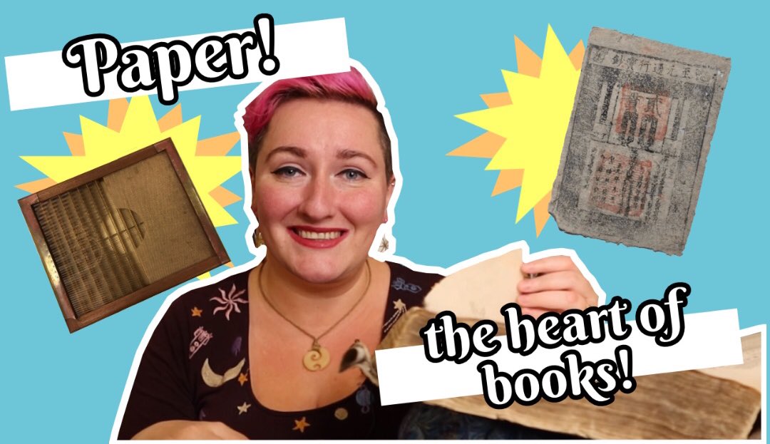 book_historia's tweet image. New episode of #BiteSizedBookHistory just dropped!! This week, I talk about a part of books that many of us take for granted: paper 📄 Books haven’t always had pages made from paper: learn about the material’s history, and some digressions along the way 😂 youtu.be/CjYN9vMZEE8