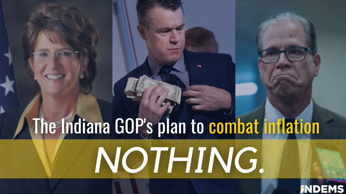 INDems's tweet image. There’s no denying it: Hoosier families are struggling and @INDems are ready to solve important issues like inflation. 

It’s worth remembering: While Democrats are delivering, the @indgop has no plan at all. #SOTU