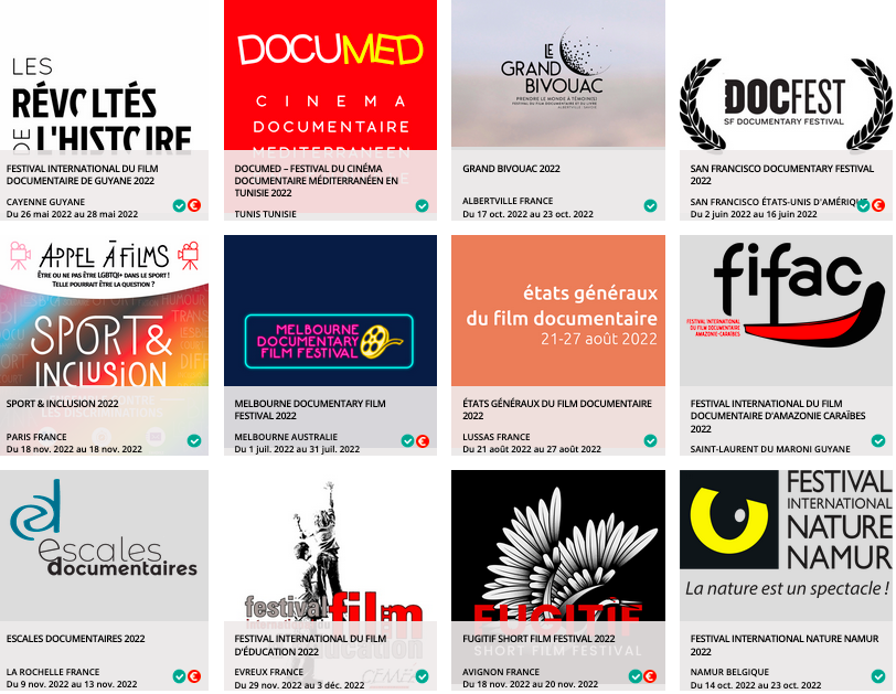 docfilmdepot's tweet photo. Douze appels à films sont actuellement ouverts sur @docfilmdepot, notre plateforme d'inscription en ligne à des festivals de cinéma documentaire. Ne tardez pas à composer vos fiches films afin de présenter vos nouvelles réalisations ! #cinema #documentaire https://t.co/jqFyfa490A
