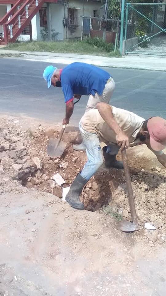 Mantenimiento a redes hidráulicas en Guanajay