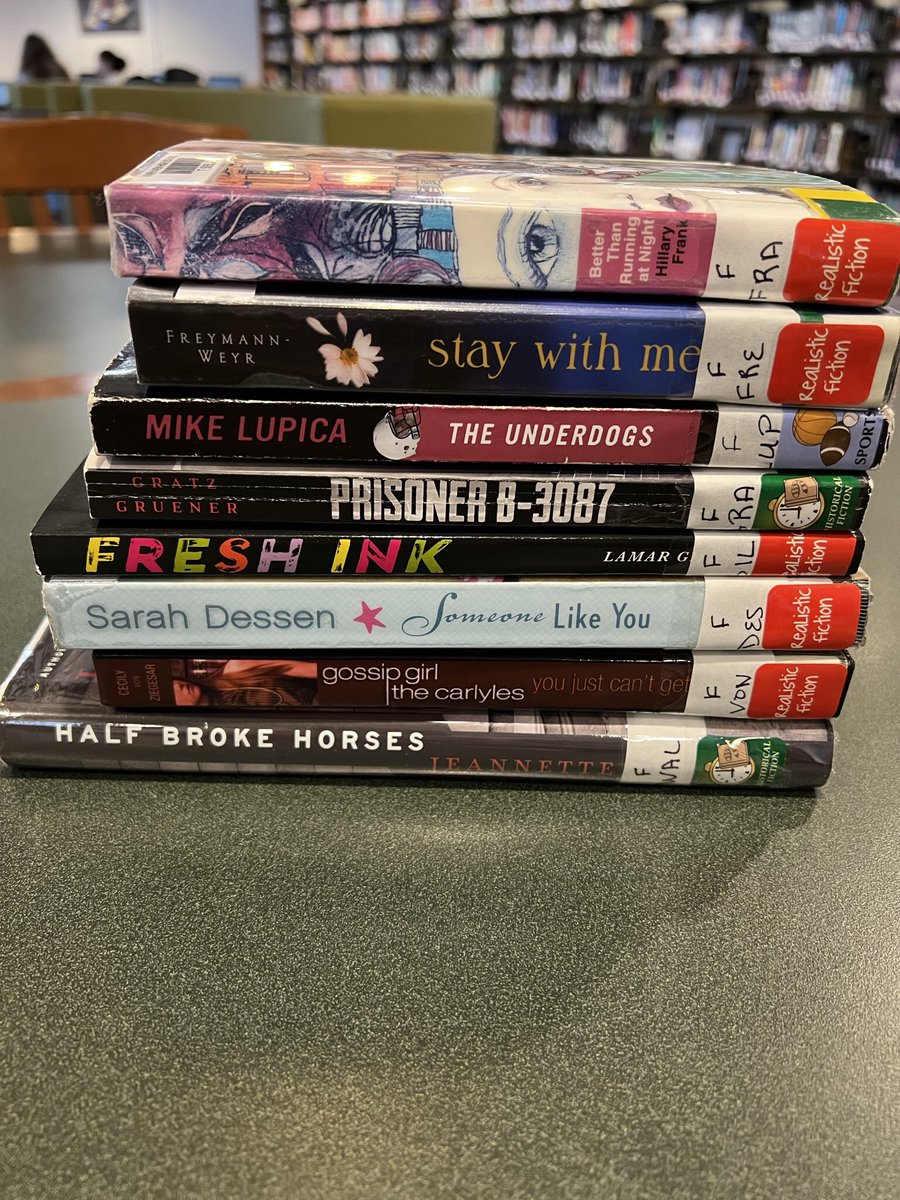 FHSLibrary1906's tweet image. New Books Alert. 

Picked these up over vacation for y’all. #DevilsRead #YA #RealisticFiction #HistoricalFiction #SportsLiterature