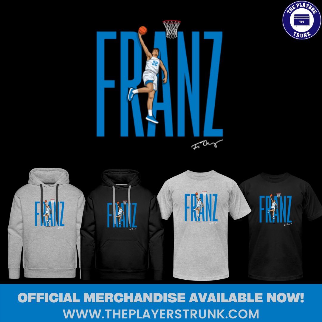 Teamed up with @theplayerstrunk to come out with some shirts and hoodies. Grab one below bit.ly/FranzTPT