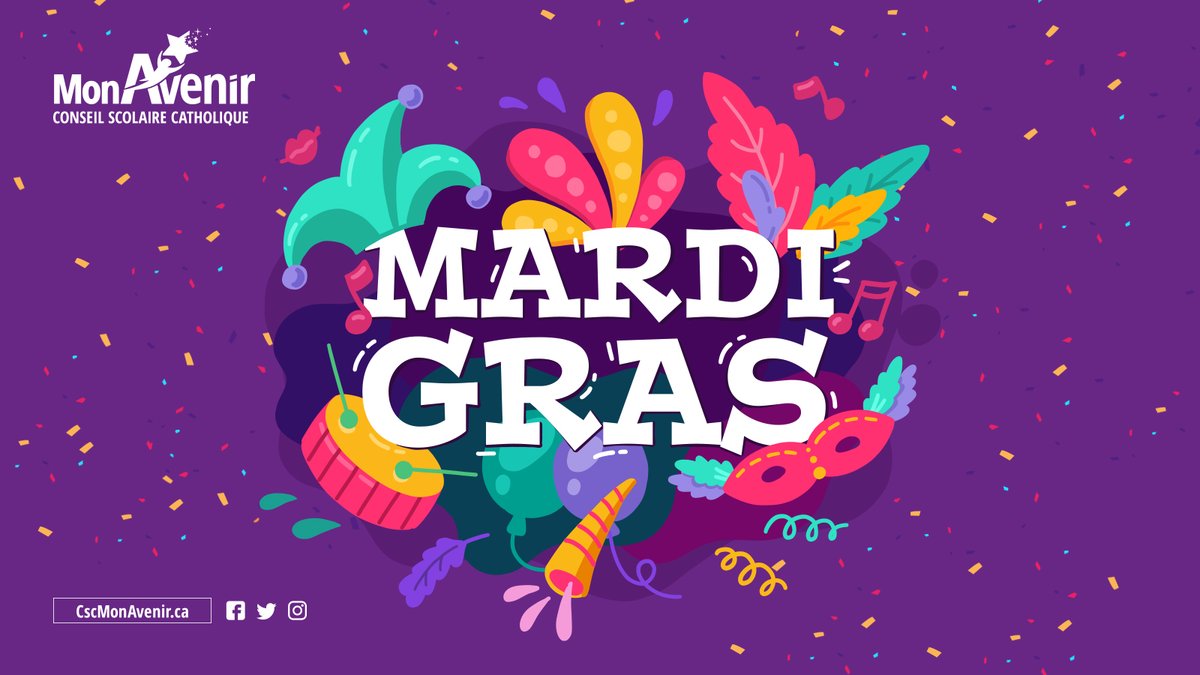 cscmonavenir's tweet photo. Aujourd'hui, c'est #mardigras. Nous entrerons demain dans le Carême avec le mercredi des Cendres. 
Bonne journée à toutes et à tous! https://t.co/huGJ0hscMy
