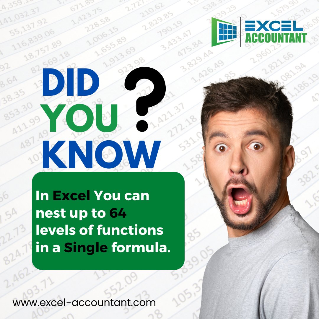 excel_account's tweet image. Woooo!
That means you can solve 64 equations at a time!

Is it enough to calculate your data?
.
.
.
#didyouknow #factsoftheday #excelfacts #excelspreadsheets #excelaccountant #continuingeducationcredits #exceltips #exceltricks #cpecredits