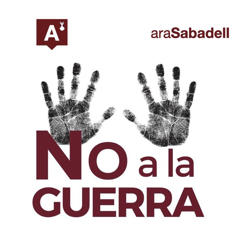 ARA i SEMPRE
DIEM NO A LA GUERRA.
#Noalaguerra #NoWar