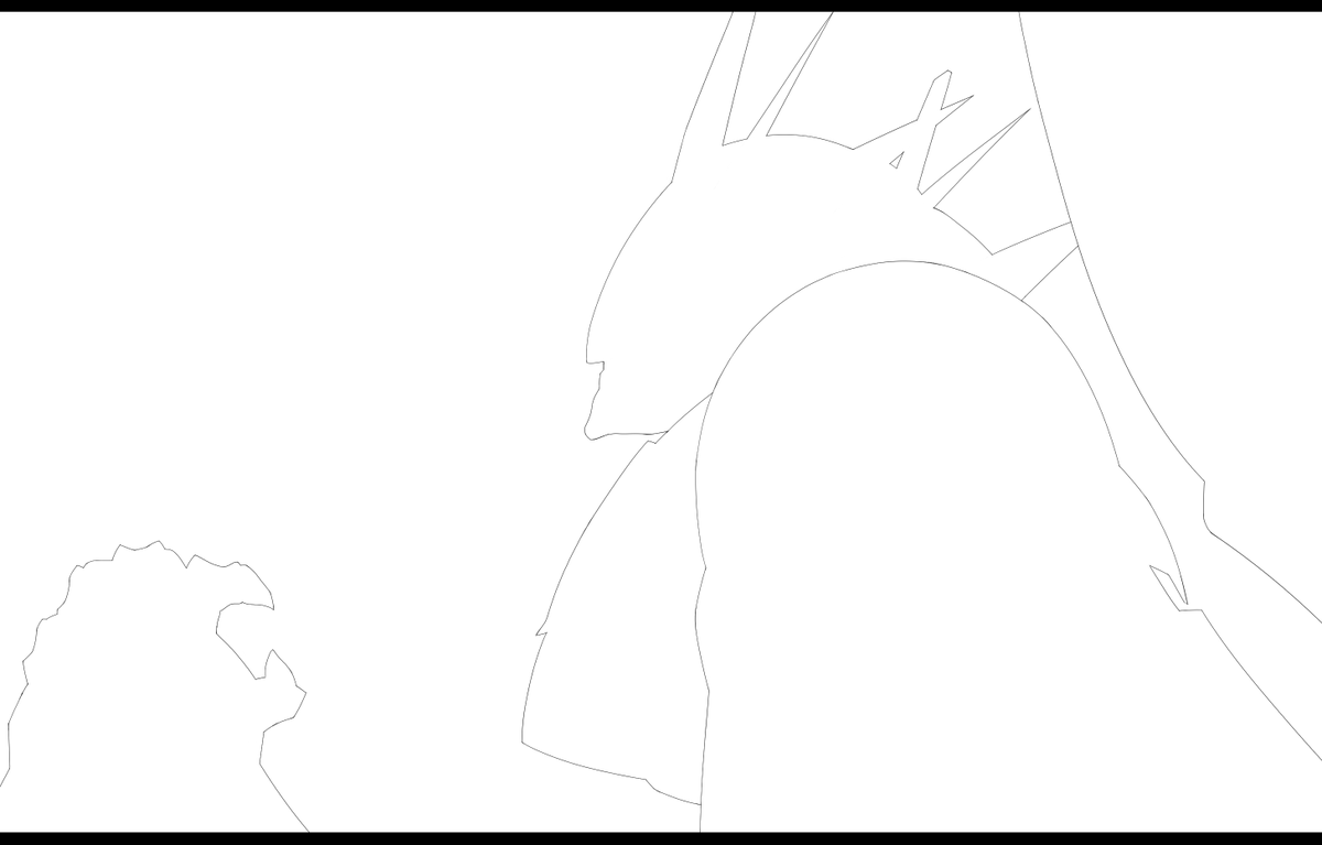 wip.
線画と塗りレイヤー。 