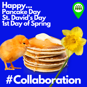 We're all about #Collaboration, and what better day to champion the benefits, than #Pancakeday, 1st day of #Spring and #StDavidsDay?
Did you know that Streetpin pulls together content from multiple businesses &amp; communities into hubs? Want your own for your group? Comment below