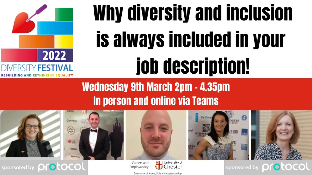 chestercareers's tweet photo. #Students &amp; #Alumni of @uochester, learn more about #Equality, #Diversity &amp; #inclusion &amp; find out how to impress employers at #Job #Interviews. Aim for a #diverse #workforce. Attend for free #Online #webinar: https://t.co/9NNPpQR96B or at the #LiveEvent: https://t.co/5apqI9UifA https://t.co/8bS61GzlDh