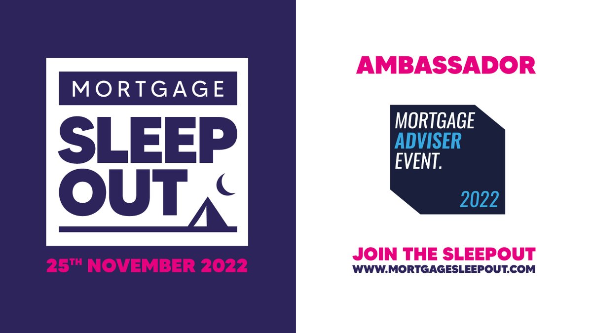 📣 #MSO22 Ambassador announcement! 📣 We're excited to announce that the team from <a href="/AdviserEvent/">Mortgage Adviser Event</a> will be taking part in this year's #MSO22 event! Find out more and get involved: mortgagesleepout.com