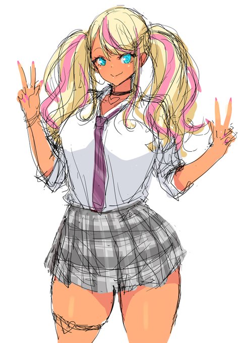 金髪にするかピンク髪にするか迷ってるけど気分で変えればいっかぁ～ 