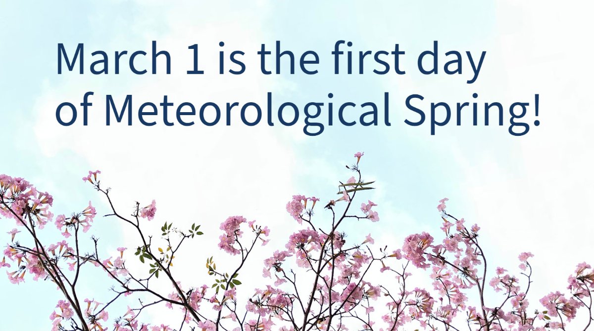 VDEM's tweet image. Today is the start of spring, at least for meteorologists! #MeteorologicalSpring will also kick off some warmer weather, especially this Sunday. #ByeWinter