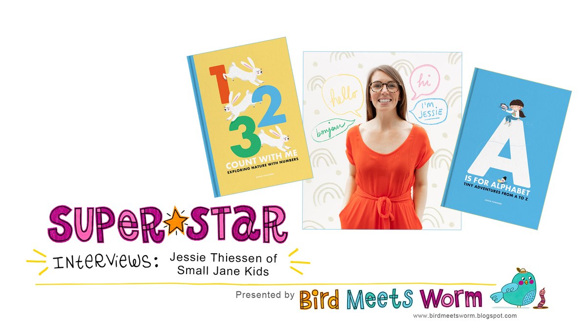 SuperJaneArtist's tweet photo. Check out this month's blog #interview w/ #JessieThiessen, the creative super star behind #SmallJaneKids! We're chatting #childrensbooks, #selfpublishing & more! Read it here now:
https://t.co/ulFiszSyr3 #kidlit #artistinterview #selfpublishinginterview #illustratorinterview https://t.co/64FzAi0RJS