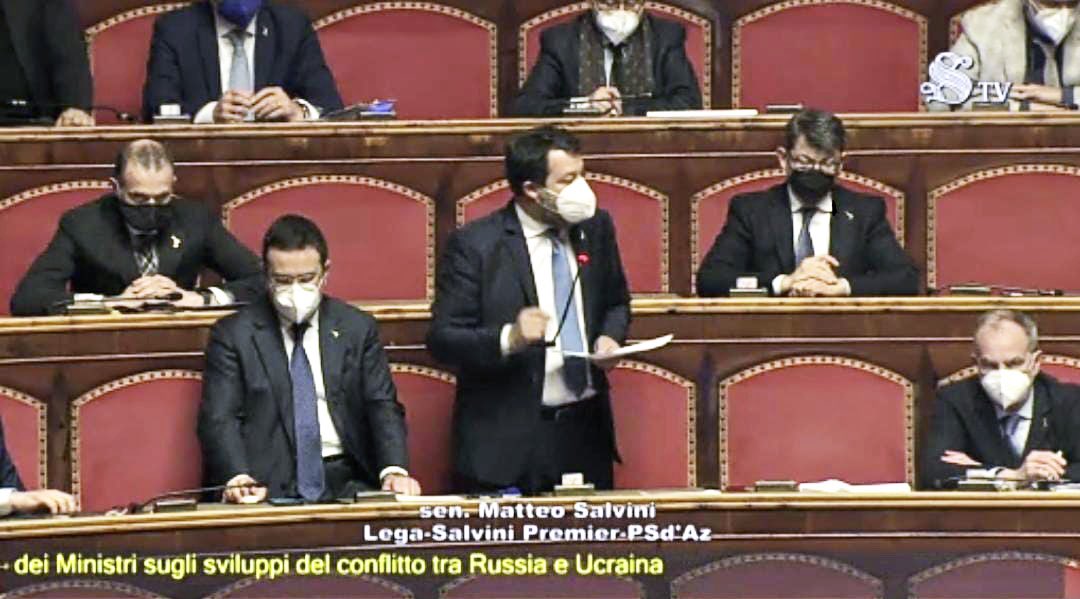 LBriziarelli's tweet photo. Siamo dalla parte dell’#Ucraina senza riserve. Occorreva rispondere con fermezza e lo abbiamo fatto. Ma non possiamo rinunciare alla #diplomazia per raggiungere alla #pace, che è il bene più importante. Il segretario @matteosalvinimi lo ha ribadito, oggi, in aula al #Senato. https://t.co/vw7KRMSwDw