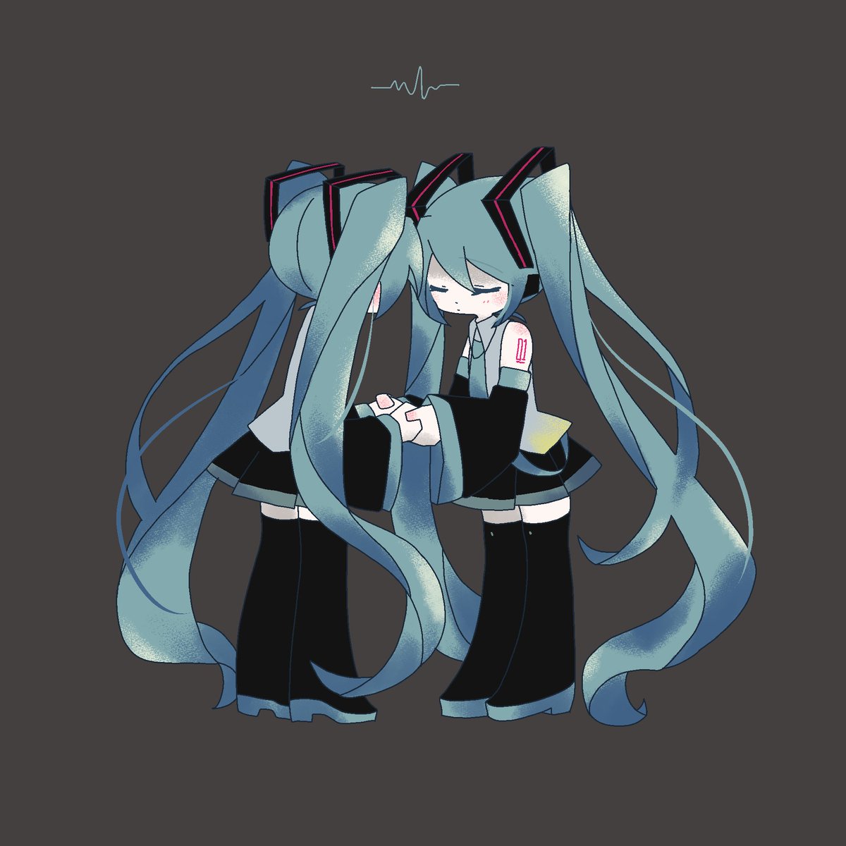 初音ミク 「⚡ 」|なののイラスト