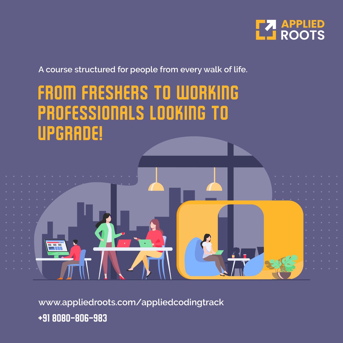 appliedaicourse's tweet photo. Applied Coding Track bridges the gap between skills required and skills in demand for everyone who wants to cross the bridge and That's why we have designed the course for everyone who is willing to scale new heights in their career. 

#appliedroots #AppliedCodingTrack #AAIC https://t.co/VA0IWrWvdb