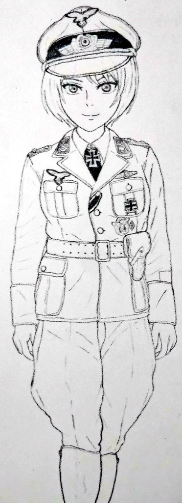 ドイツ空軍娘とアメリカ陸軍航空軍娘 