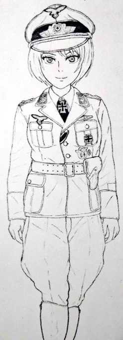 ドイツ空軍娘とアメリカ陸軍航空軍娘 