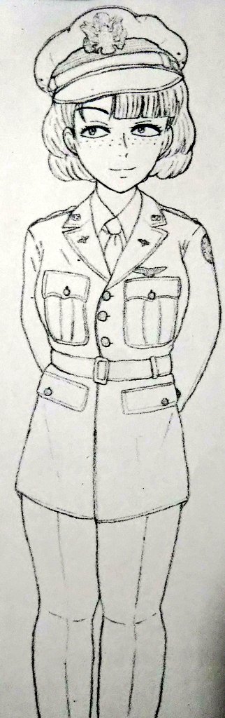 ドイツ空軍娘とアメリカ陸軍航空軍娘 
