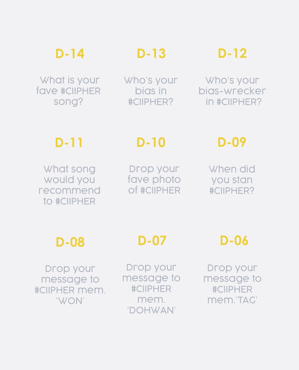 BWCR13's tweet photo. Because it's sayper month and 1st anniv, i'm gonna do a challenge! (a thread by dowon)
#Ciipher #싸이퍼
#CPR1STANNIV
- credits to @bestboydohwan for this template https://t.co/Nj3SO0tLvy