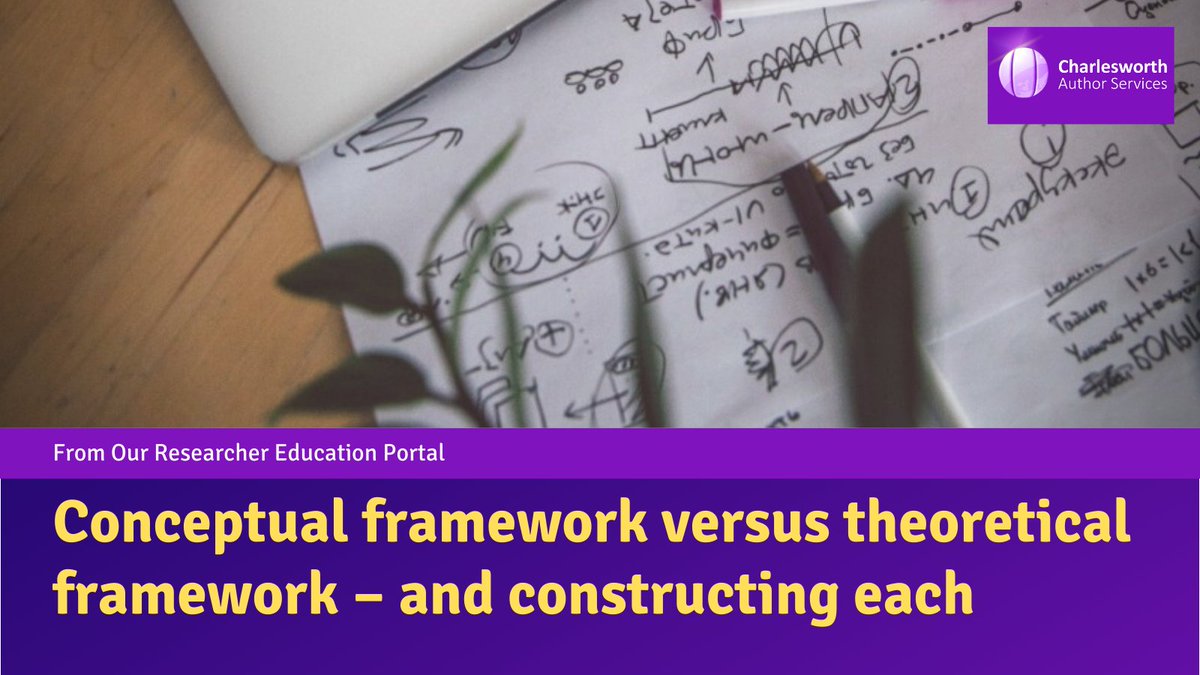 CWGAuthors's tweet photo. #ConceptualFrameworks and #TheoreticalFrameworks. There are subtle differences between the two and how you use them in your research.
Learn more here. 👉 https://t.co/Yrd7qCRcT7
#ResearchDesign #AcWri #ECRchat #PhDchat #ECRdev #AcademicTwitter #SciTwitter #STEMTwitter https://t.co/amB15gApZK