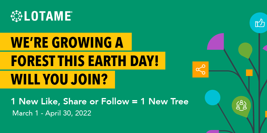 Lotame's tweet image. Join us in celebrating Earth Day for TWO WHOLE MONTHS! 🌎

From March 1 - April 30, you can help us plant trees by liking or sharing this post, or by following @lotame social pages.

🌳 1 Like, Share or Follow = 1 New Tree 🌳

bit.ly/3C0RhFv