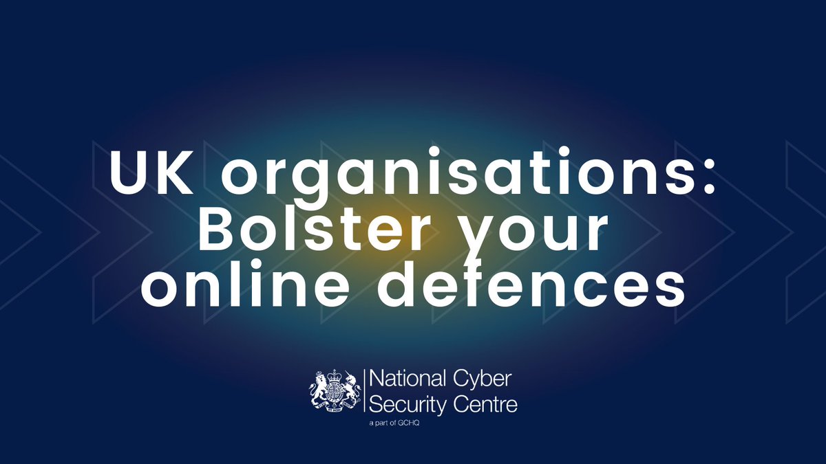 ⚠️We’re urging UK organisations to bolster their online defences in response to Russia’s unprovoked, premeditated attack on #Ukraine ncsc.gov.uk/guidance/actio…