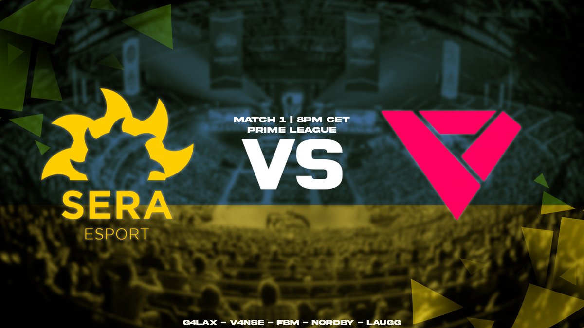 🟨SERA ESPORT⬛️ (@sera_esport) on Twitter photo These boys from SERA NBGROUP are more than ready to show dominance🔥💪
🆚<a href="/DREAM_gg_/">DREAM</a>  Alliance
⏲️8pm CET
Show them your raw strength and do what you have to do🔥⚔️
🇩🇰<a href="/G4LaXCSGO/">Magnus Clausen</a> 
🇩🇰<a href="/v4nseCS/">v4nse :j 🦕</a> 
🇩🇰@FBM_CS 
🇩🇰@NordbyCSGO 
🇩🇰<a href="/lauggcsgo/">Laugg</a> 
Sponsor: <a href="/esportoutfit/">Esportoutfit</a> These boys from SERA NBGROUP are more than ready to show dominance🔥💪
🆚<a href="/DREAM_gg_/">DREAM</a>  Alliance
⏲️8pm CET
Show them your raw strength and do what you have to do🔥⚔️
🇩🇰<a href="/G4LaXCSGO/">Magnus Clausen</a> 
🇩🇰<a href="/v4nseCS/">v4nse :j 🦕</a> 
🇩🇰@FBM_CS 
🇩🇰@NordbyCSGO 
🇩🇰<a href="/lauggcsgo/">Laugg</a> 
Sponsor: <a href="/esportoutfit/">Esportoutfit</a>