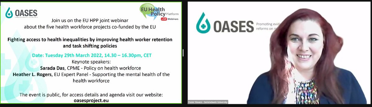 INHWE_Network's tweet photo. Closing regards from the #OASES_Project dissemination leaders @semmelweishu @EszterKovacsHWF @MartaSziklai 🇭🇺 wishing a very happy 1st anniversary to the @oases_project consortium members and friends around Europe. Huge thanks to everyone involved! #OASES_Project #OASESProject https://t.co/1p098vhCZz