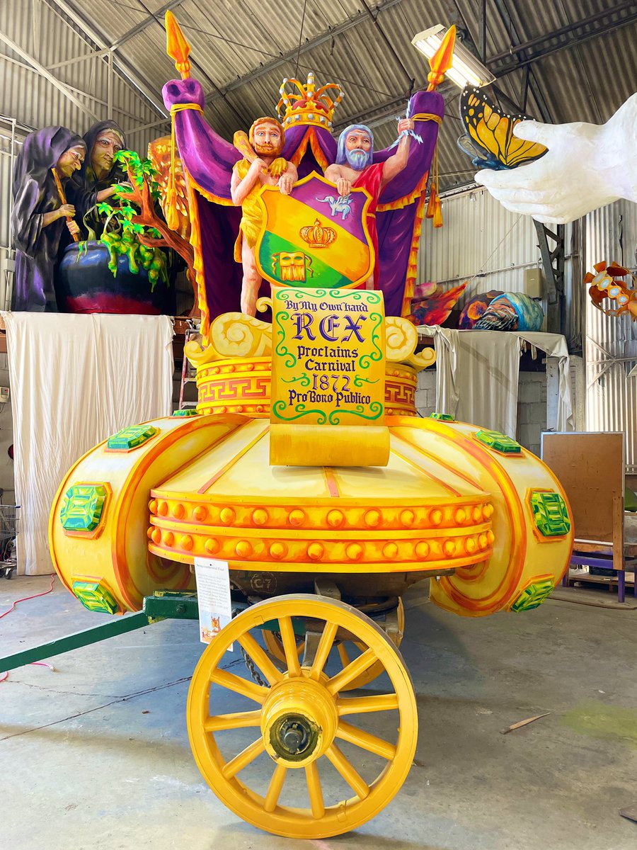 DavidMora's tweet photo. Yesterday, I was lucky enough to visit the @RexParade Den and get a sneak peek of their beautiful Sesquicentennial parade procession; I canโt wait to see it on the street!
Happy Mardi Gras & Hail Rex! ๐๐๐
#HailRex #MardiGras #NewOrleans https://t.co/vhx0mMpKr9